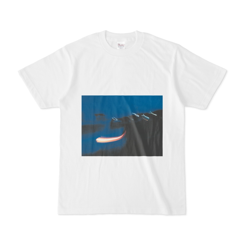 夜のサカナ Tシャツ 白