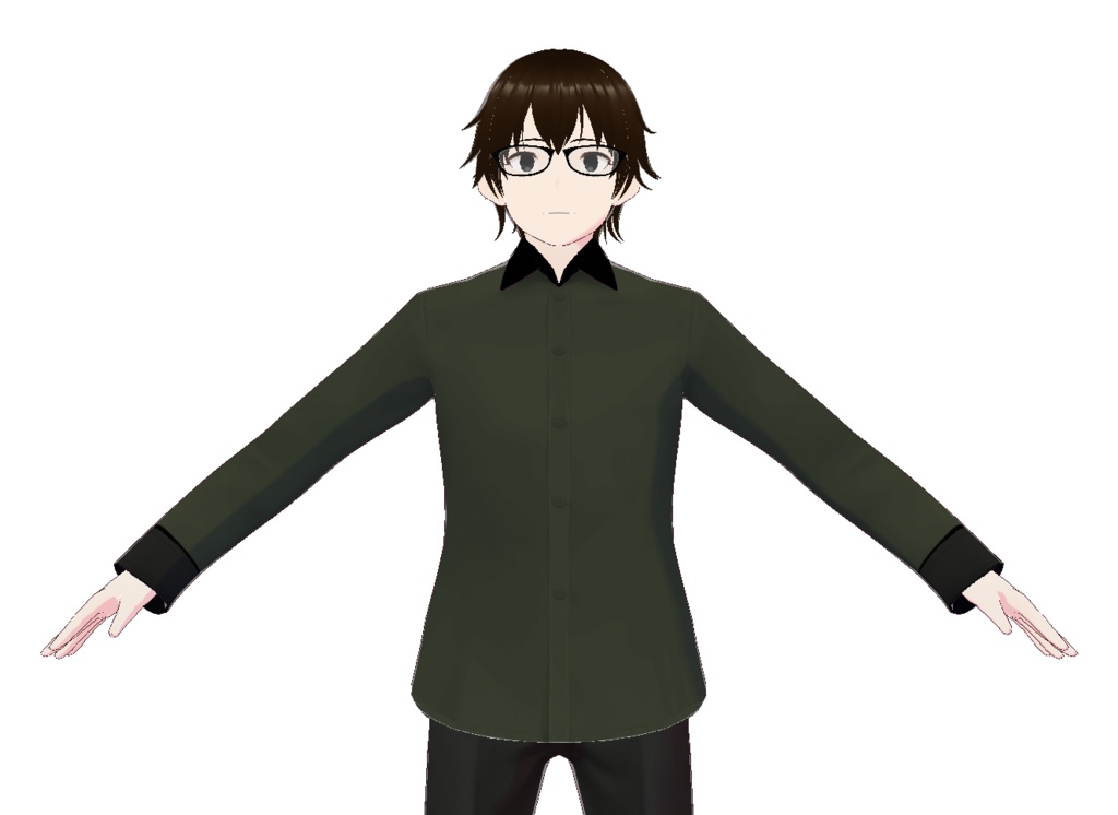バイカラーシャツ