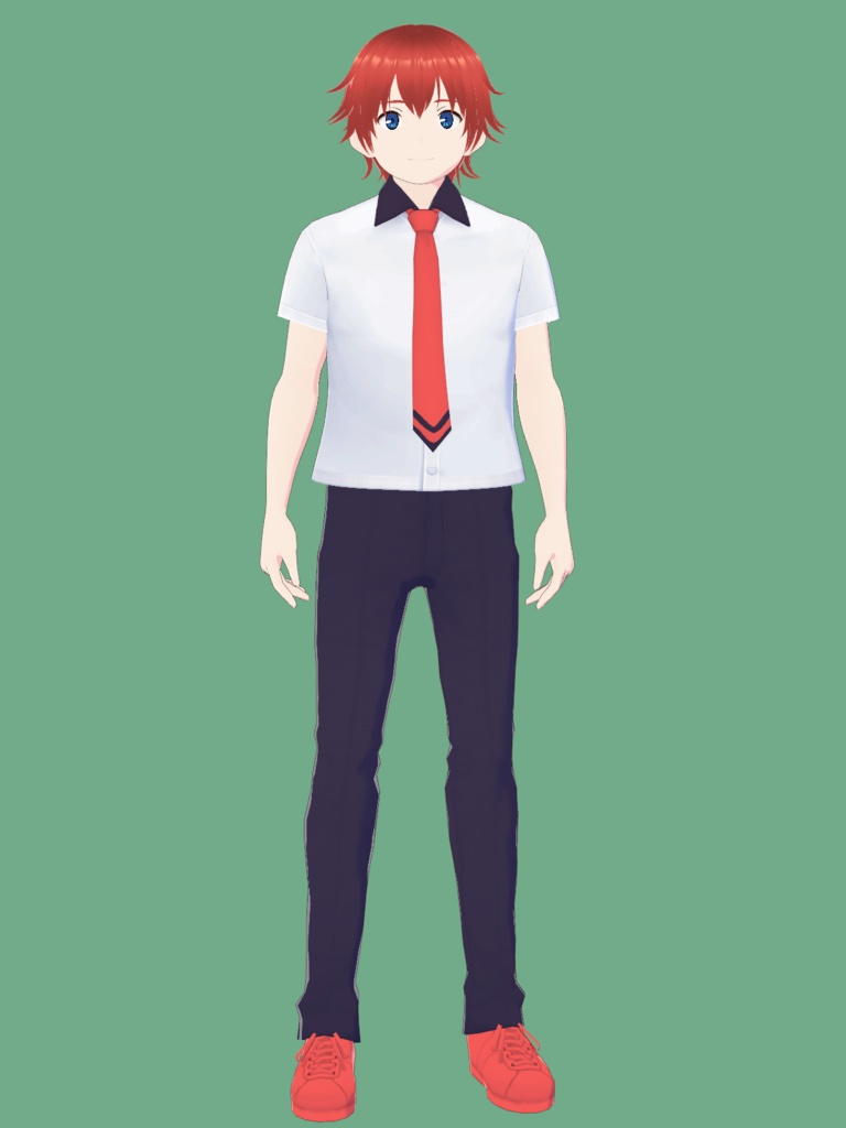 【無料】響裕太風髪型と制服のセット【グリッドマンユニバース】