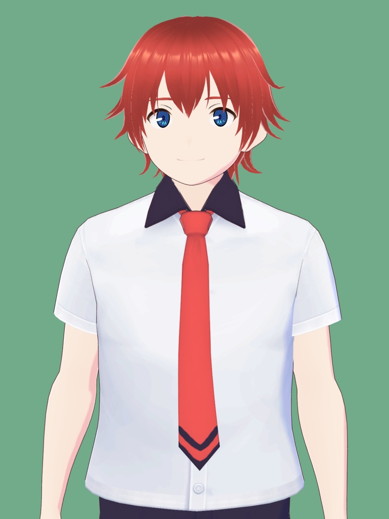 【無料】響裕太風髪型と制服のセット【グリッドマンユニバース】