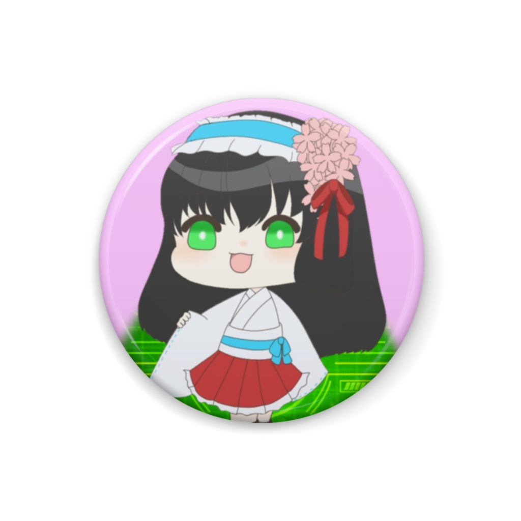 缶バッチ　プランタン（春告桜菜）