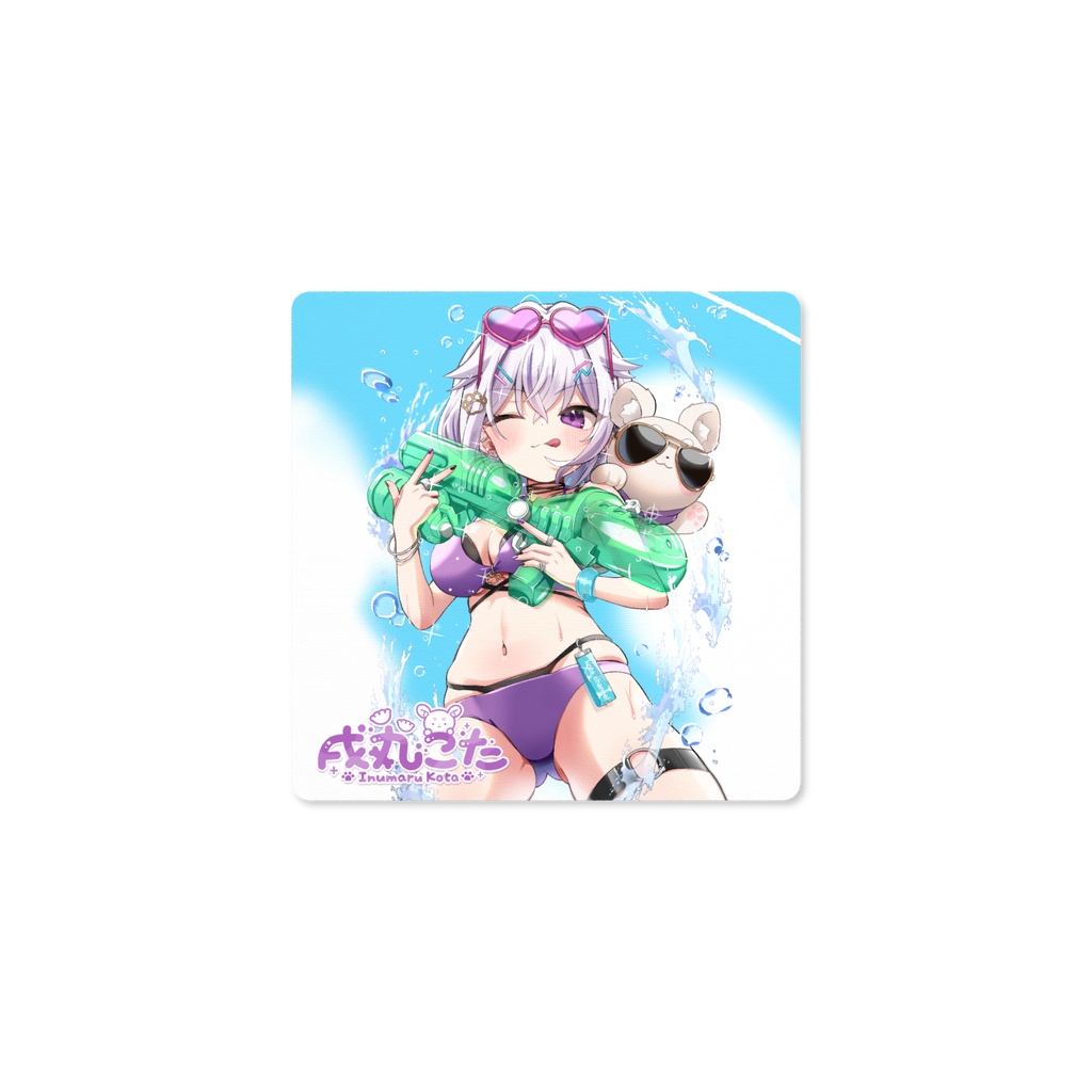 夏だ!水着だ!戌丸だぁー!小さいサイズのプレイマット