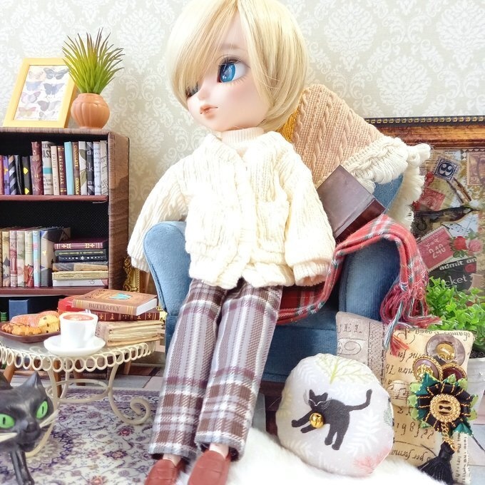 イスル・プーリップ共用サイズ 寒がりウィークエンド（グレーパープル）