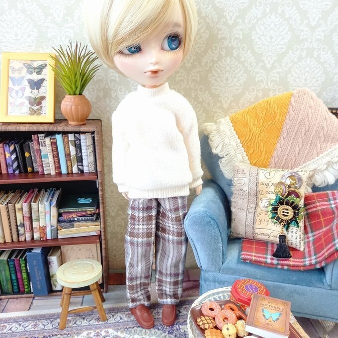 イスル・プーリップ共用サイズ 寒がりウィークエンド（グレーパープル）