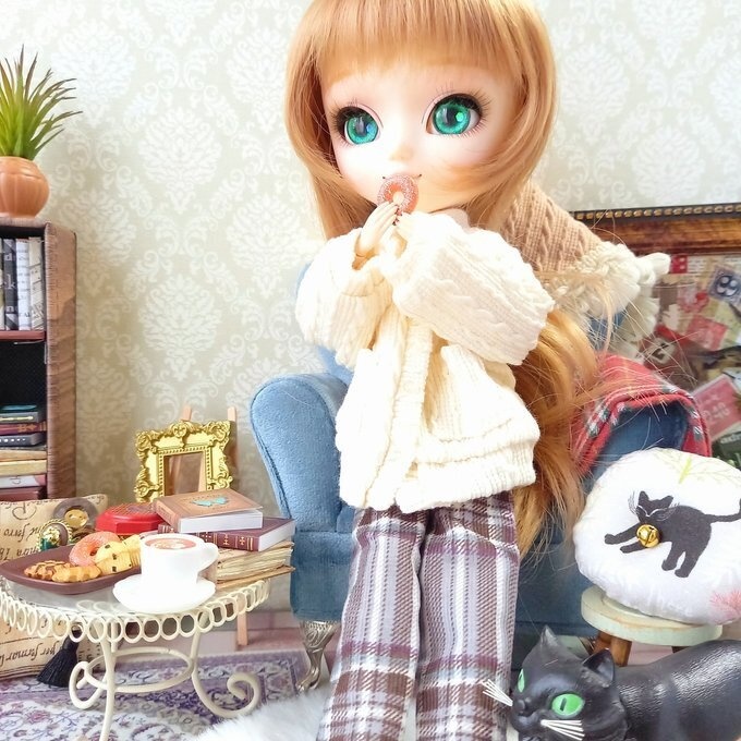 イスル・プーリップ共用サイズ 寒がりウィークエンド（グレーパープル）
