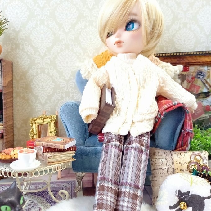 イスル・プーリップ共用サイズ 寒がりウィークエンド（グレーパープル）