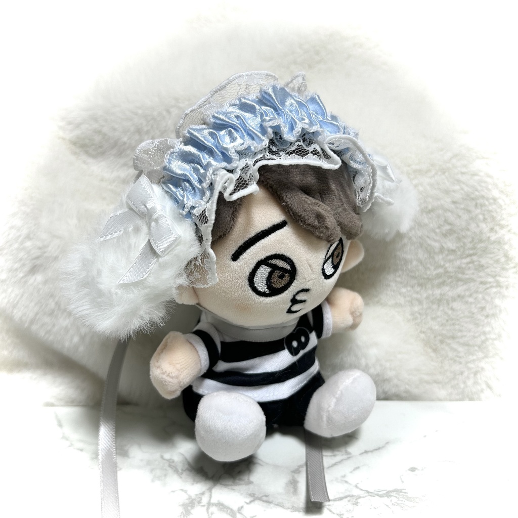 โก  baby blue puppy headdress