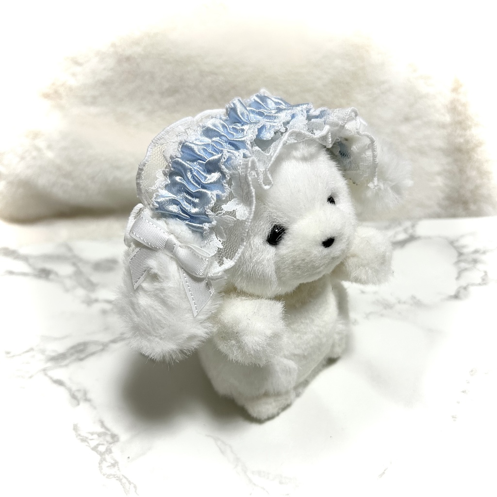 ♡  baby blue puppy headdress