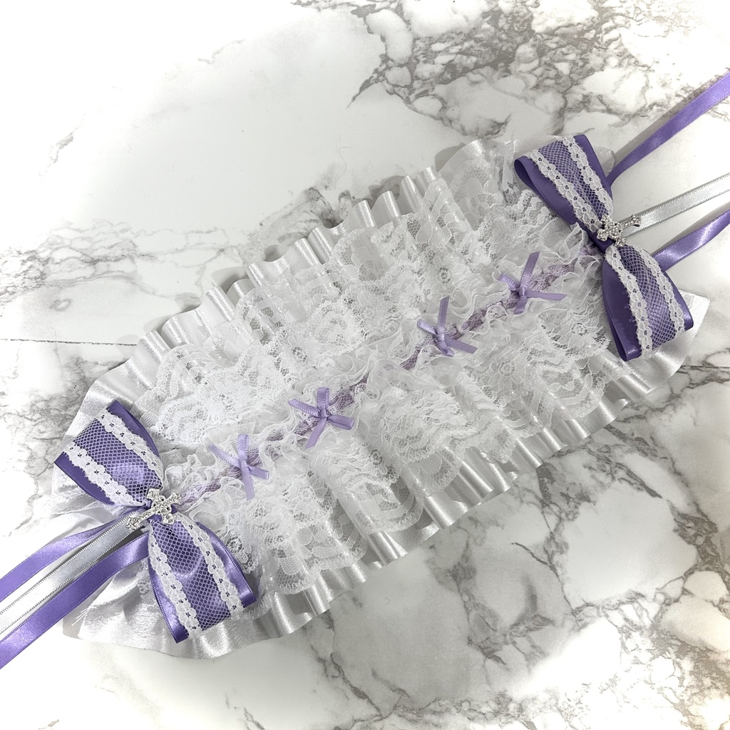 โก baby purple cross headdress