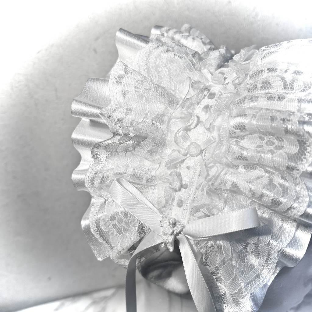 โก white rose angel headdress