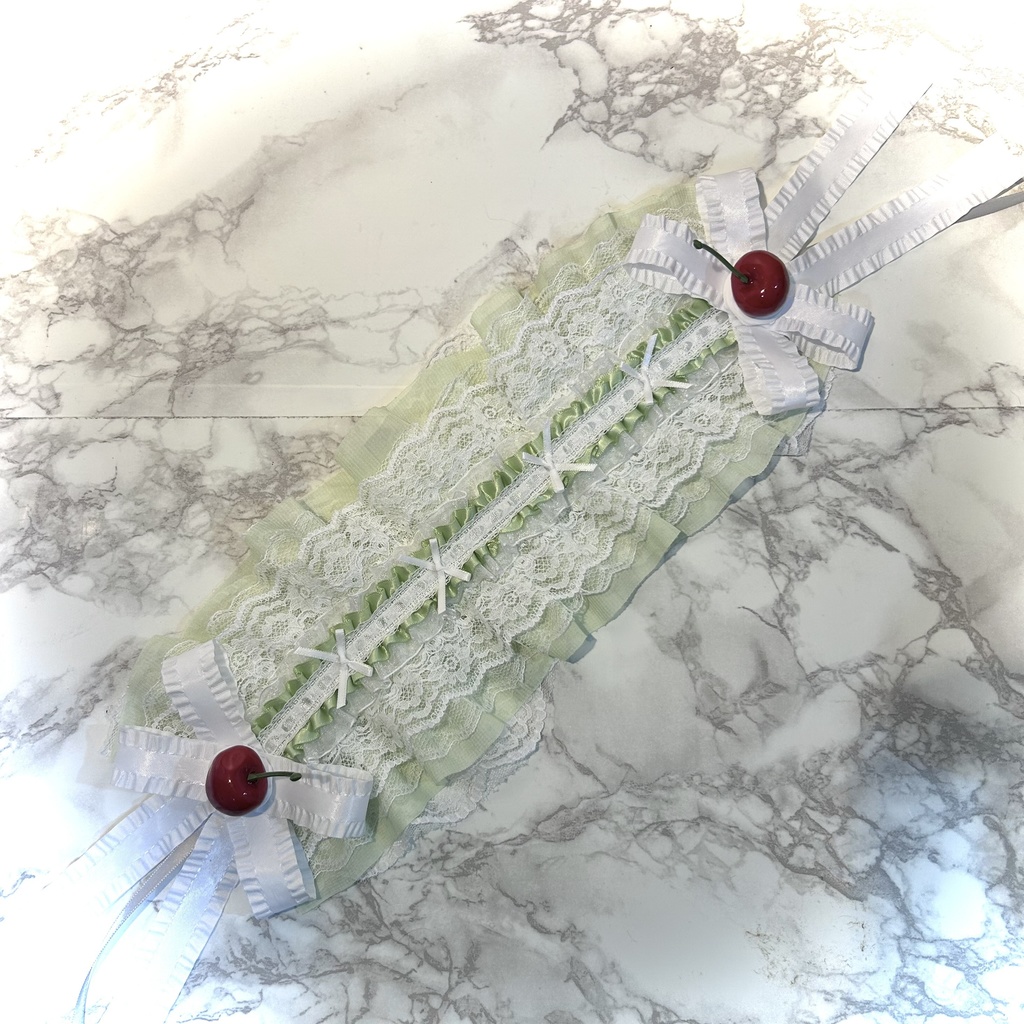 โก cream soda cherry headdress