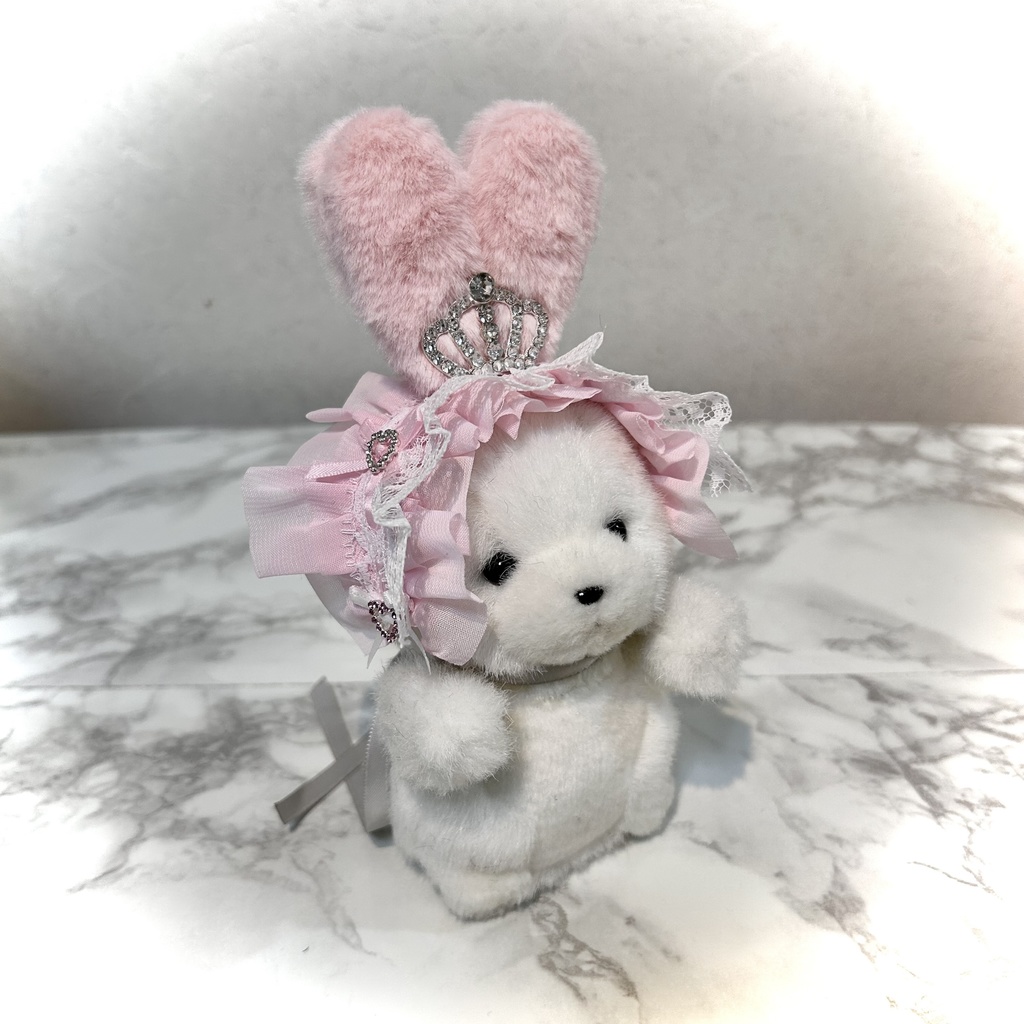 ♡  pink rabbit tiara headdress