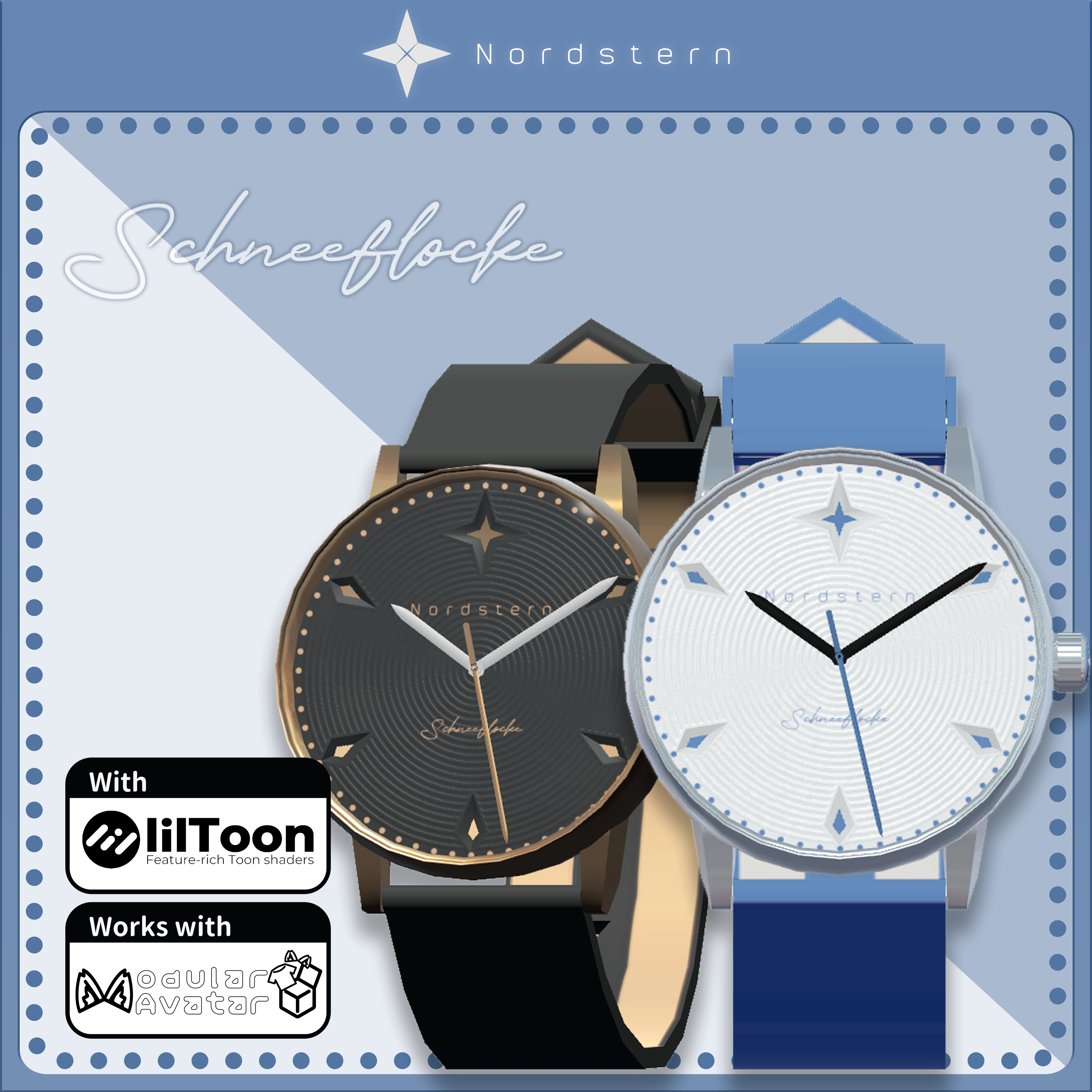 NORDSTERN Schneeflocke Analog Watch