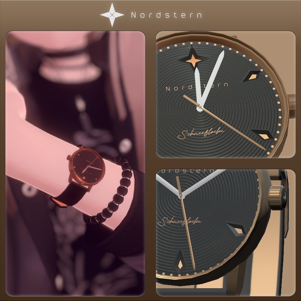 NORDSTERN Schneeflocke Analog Watch