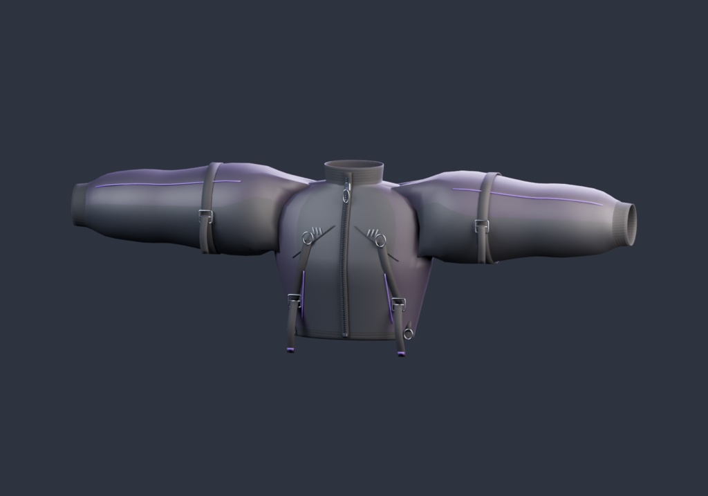 NOCTIS / 07 — Cyber-Goth Cropped Jacket | VRChat 3D Clothing