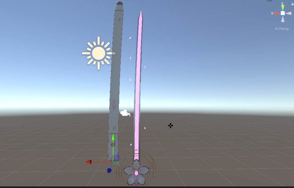 KAREI - Divine Blossom Blade ✦ Animated Fantasy Katana | VRChat / Blender / Unity / FBX
