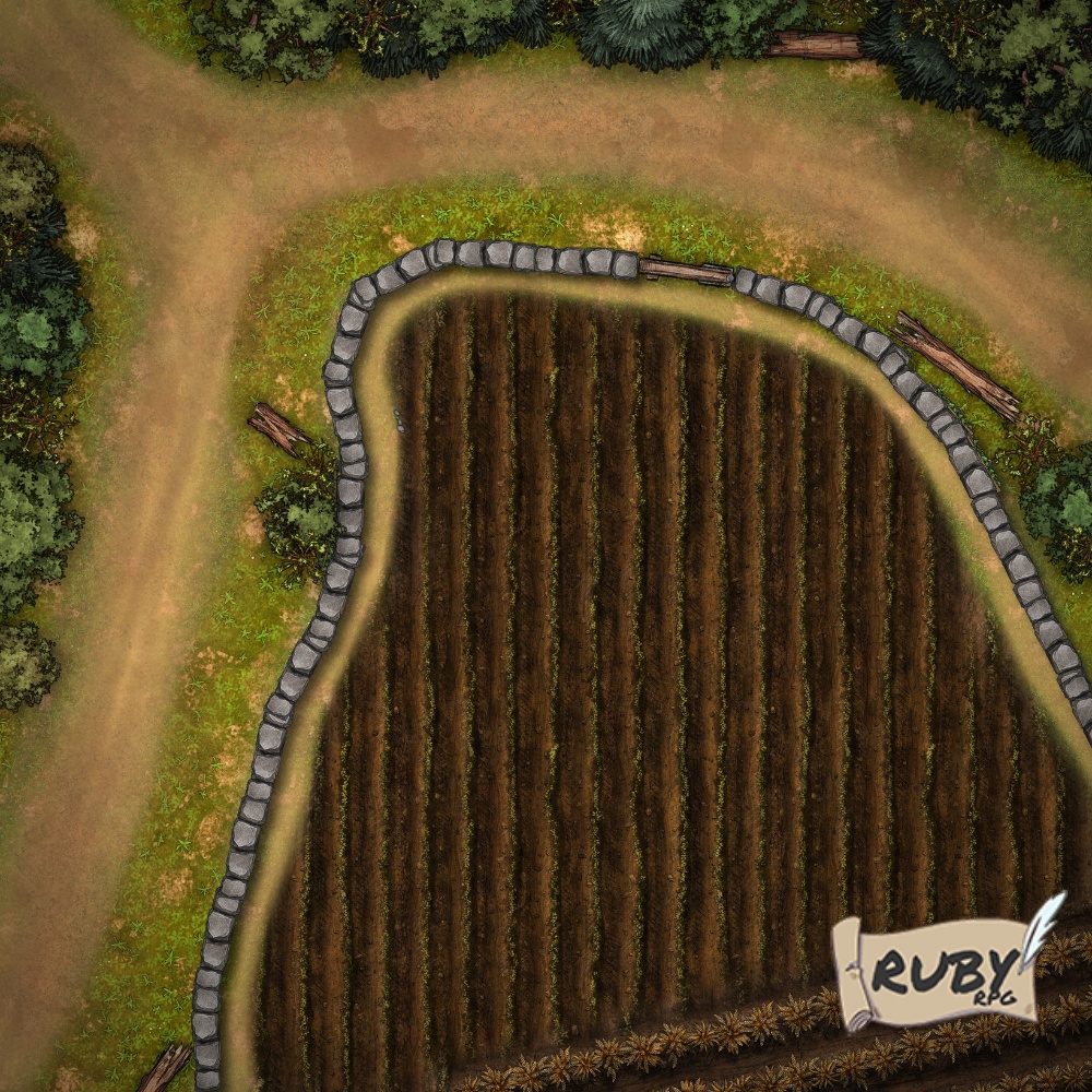 【素材】20x20 マップセットCoC【TRPG用】田舎 待ち伏せ Map