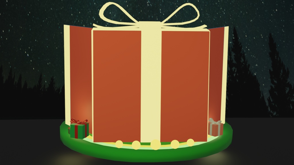 3Dクリスマス仕様ステージ