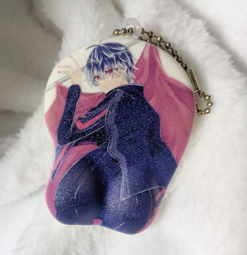 モモ尻マウスパッドキーホルダー