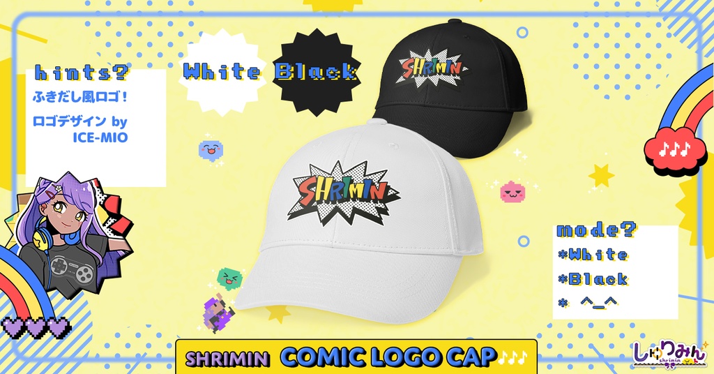 shrimin Comic logo cap - 3️⃣