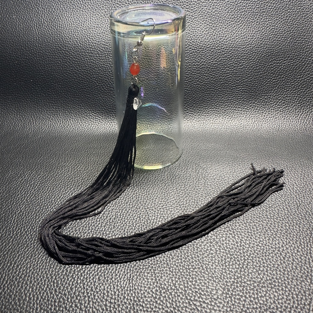 ロングタッセルピアス 3【ハンドメイド作品】