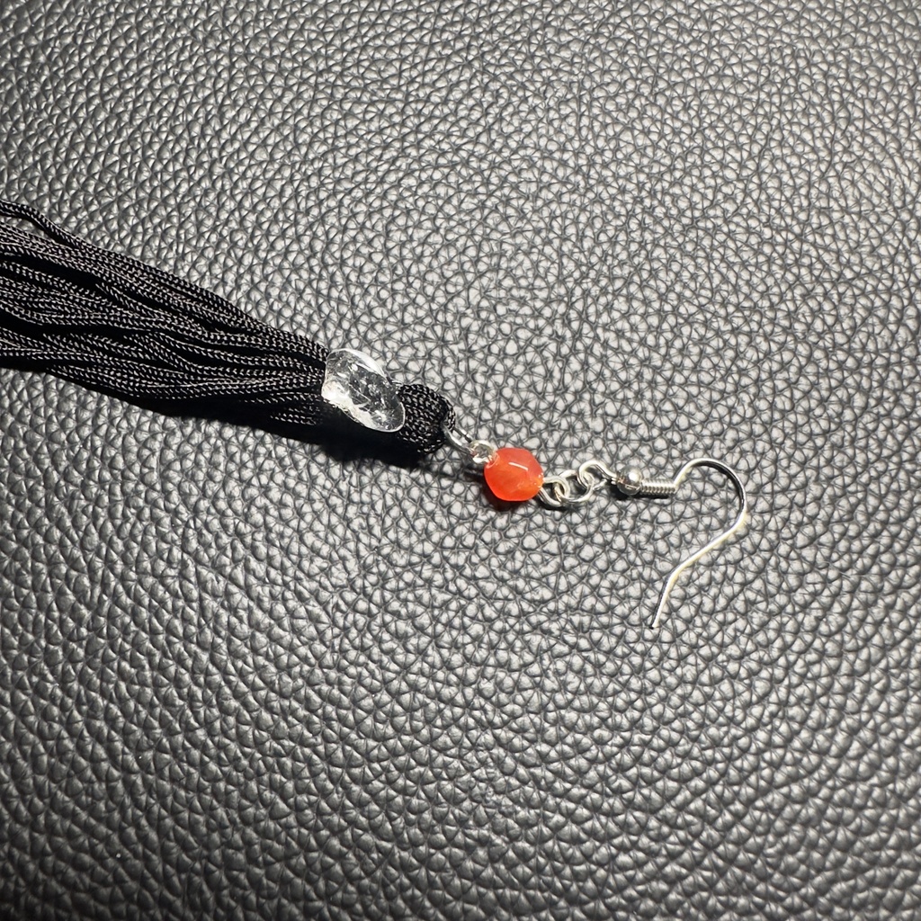 ロングタッセルピアス 6【ハンドメイド】