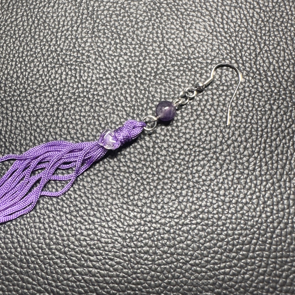 ロングタッセルピアス 8【ハンドメイド作品】
