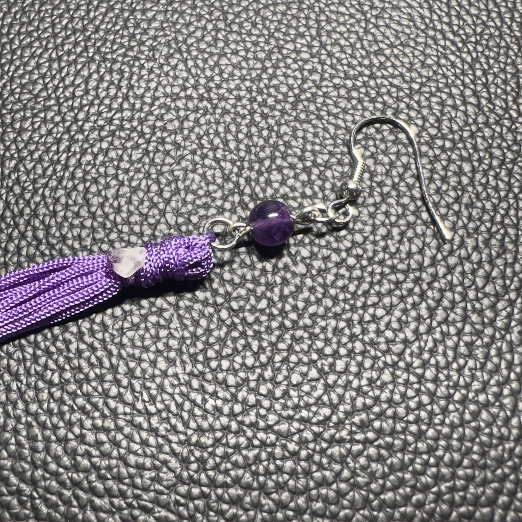 ロングタッセルピアス 9【ハンドメイド作品】