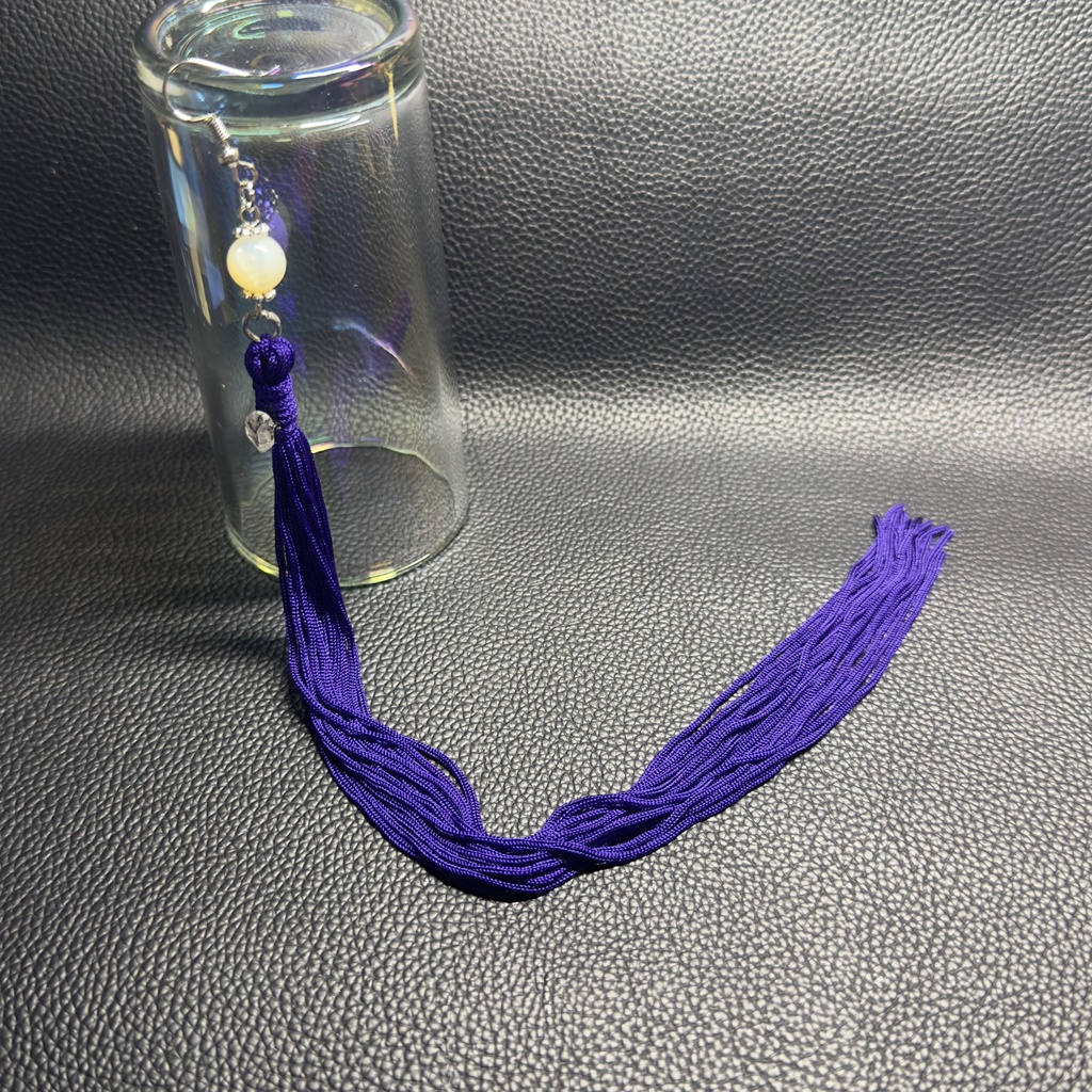 ロングタッセルピアス 11【ハンドメイド作品】