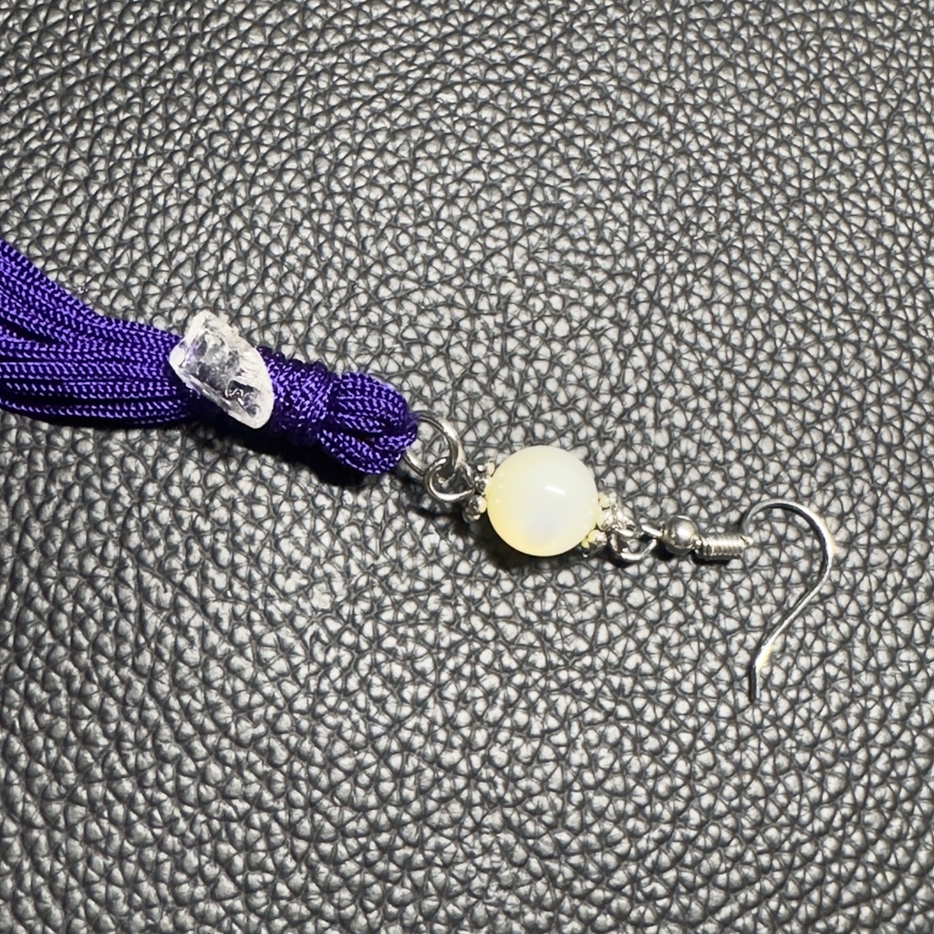 ロングタッセルピアス 11【ハンドメイド作品】