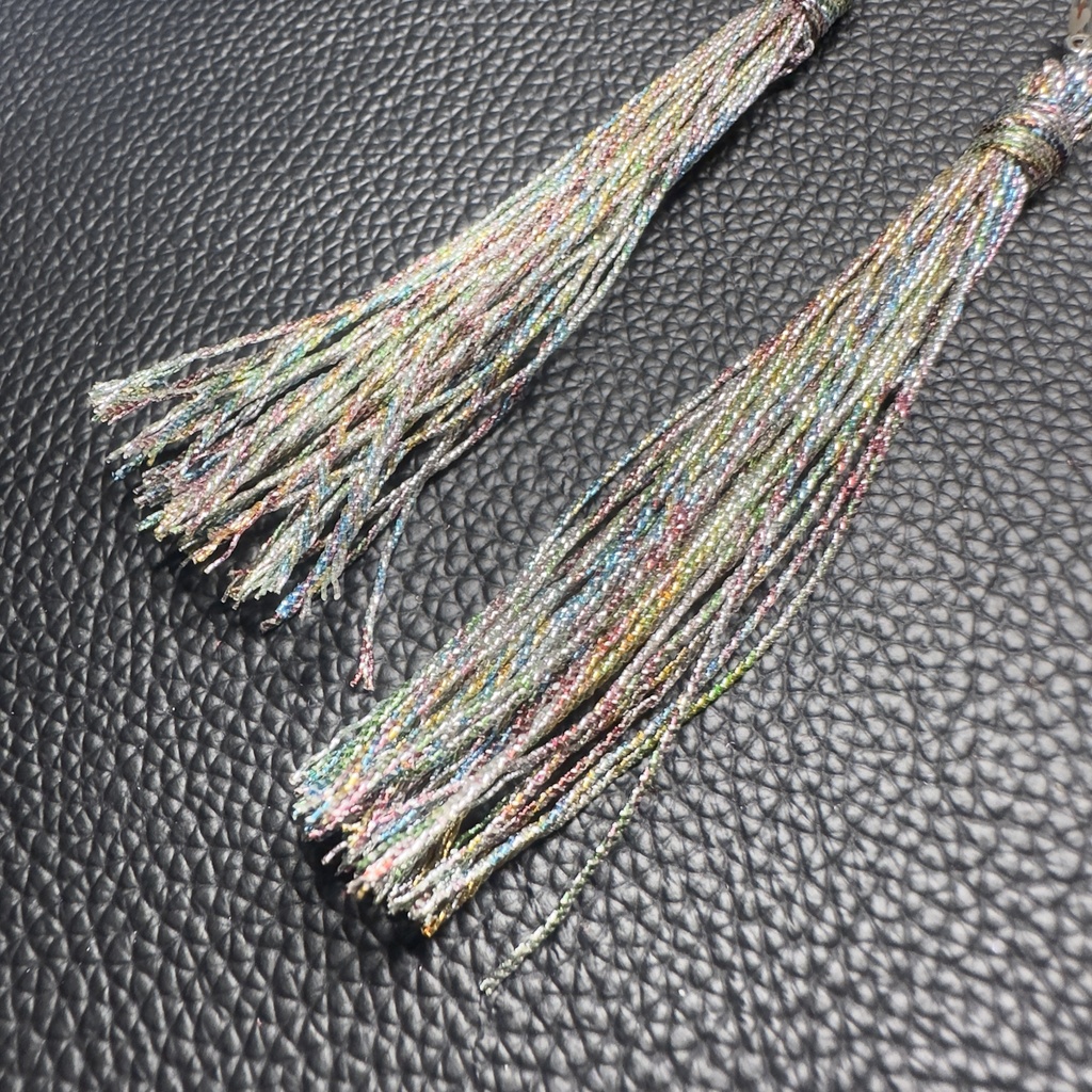 風鈴イメージタッセルピアス 16 【ハンドメイド作品】