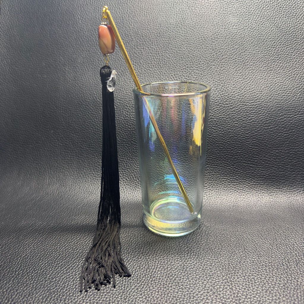 ロングタッセル簪 1【ハンドメイド作品】