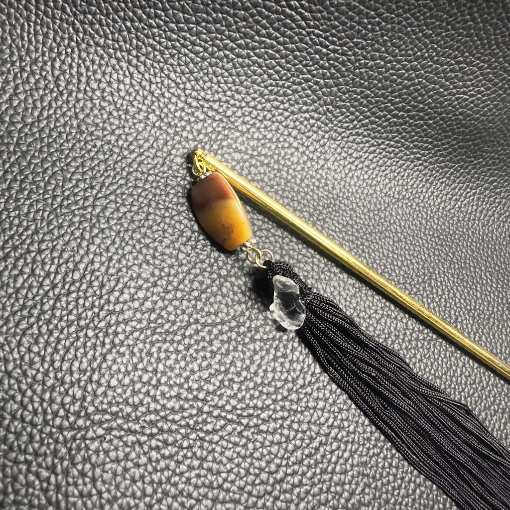 ロングタッセル簪 1【ハンドメイド作品】