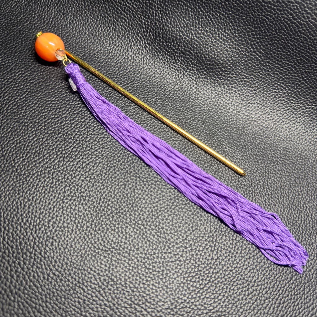 ロングタッセル簪 10【ハンドメイド作品】