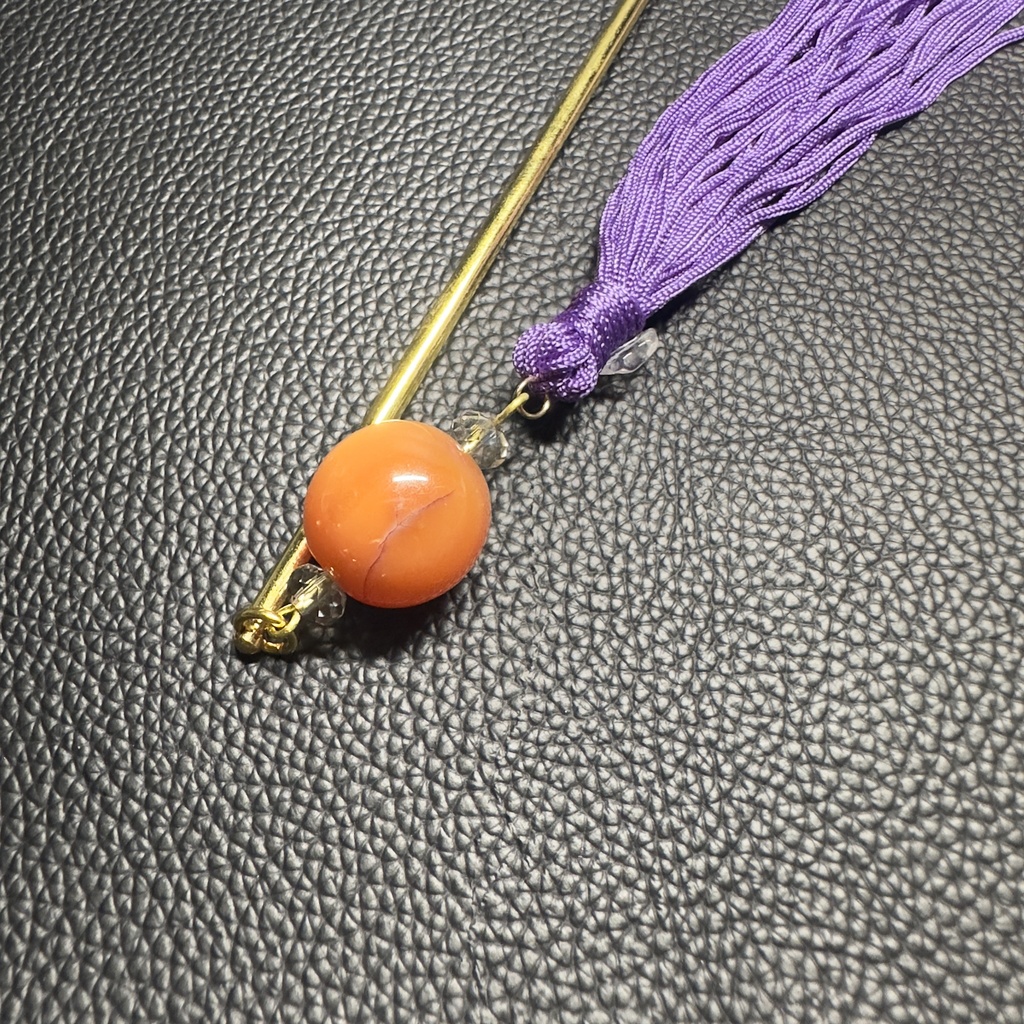 ロングタッセル簪 10【ハンドメイド作品】