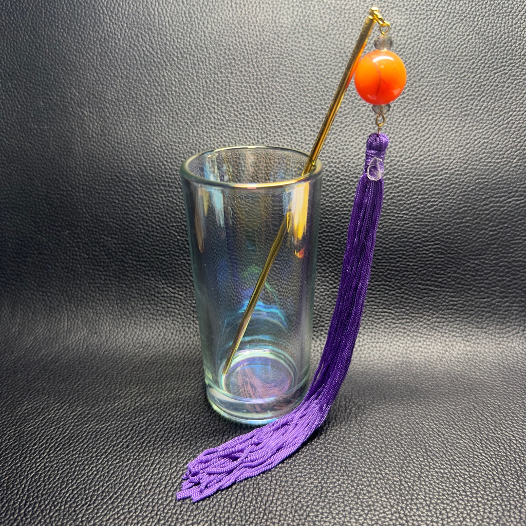 ロングタッセル簪 10【ハンドメイド作品】