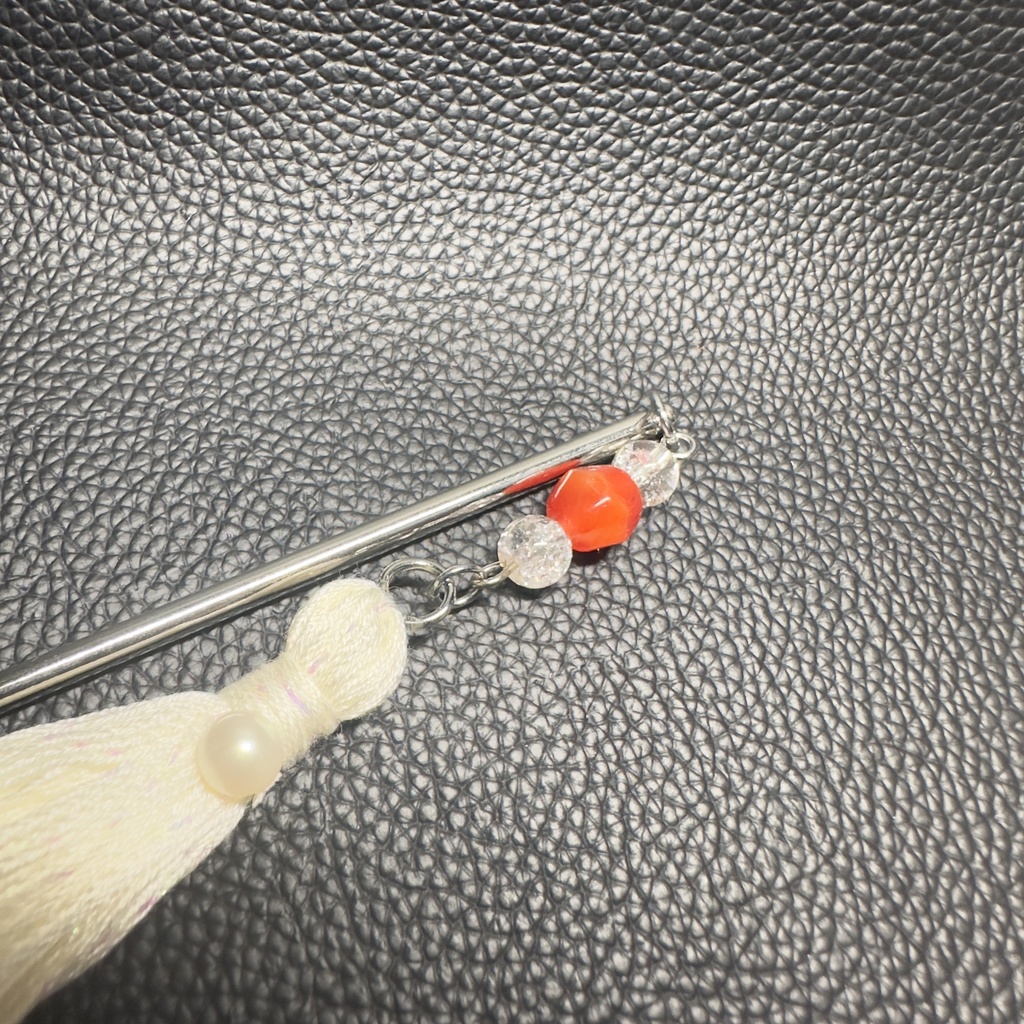 レースタッセル簪 41【ハンドメイド作品】