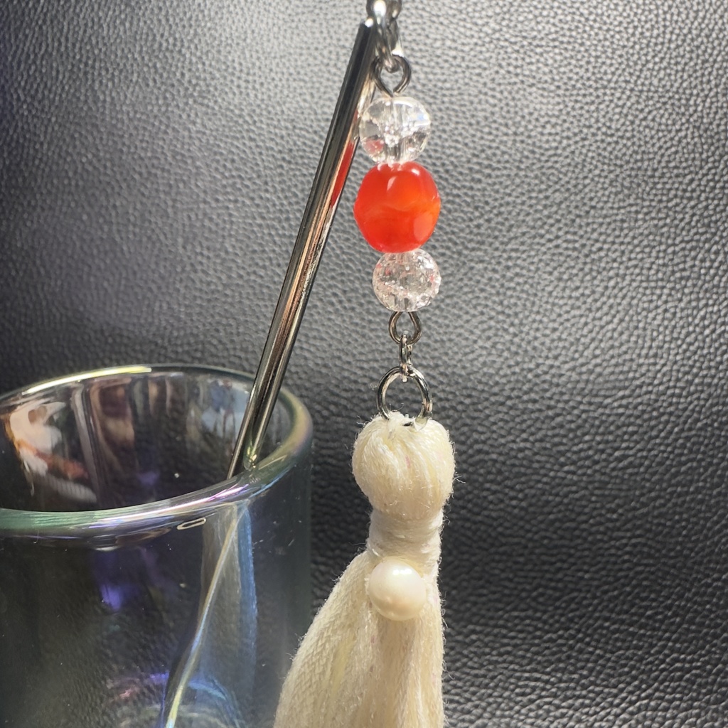 レースタッセル簪 41【ハンドメイド作品】