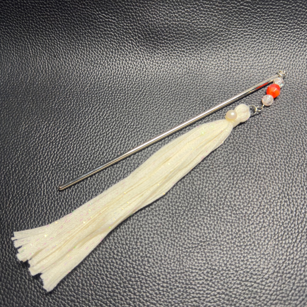 レースタッセル簪 43【ハンドメイド作品】