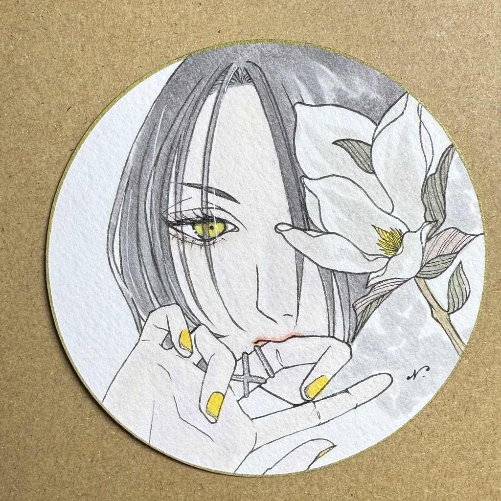 【ミニ原画】 気高さ～白木蓮の花言葉～