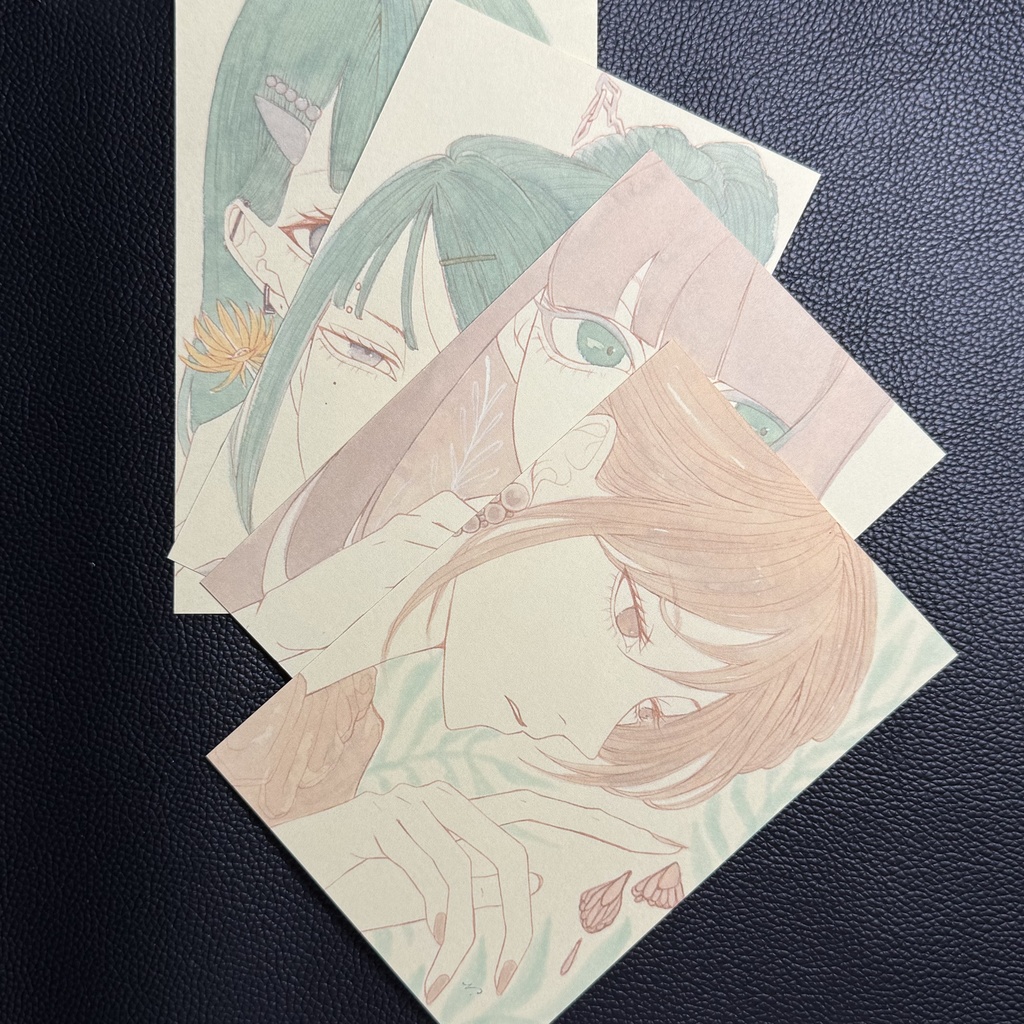 【ポストカード】Botanicalシリーズ4枚セット