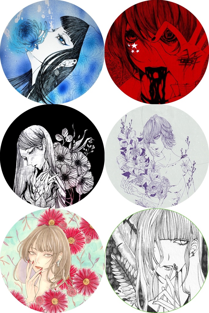 てづくり缶バッジ 6種類