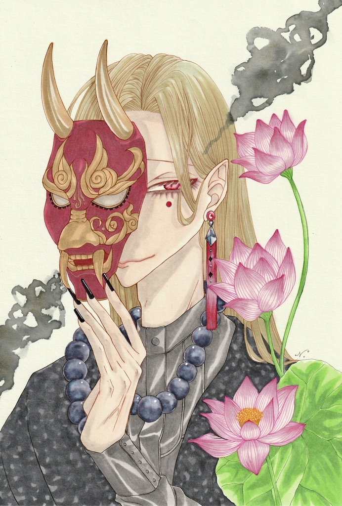 【原画】面と裏 HEAVEN'S GATEシリーズ 閻魔 マサト