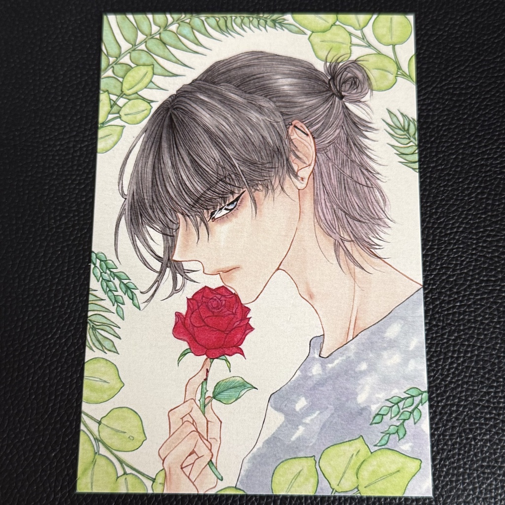 【ポストカード】Botanical 9 フェチ男子シリーズ化ハーフアップ～