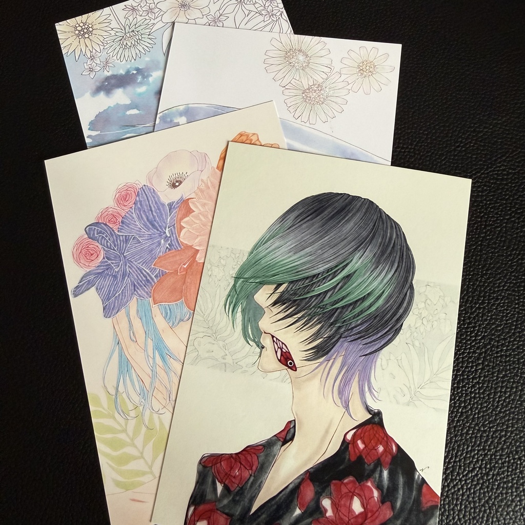 【ポストカード】Botanicalシリーズ4枚セット