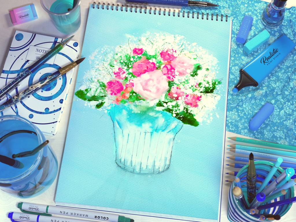 花瓶スマホリング