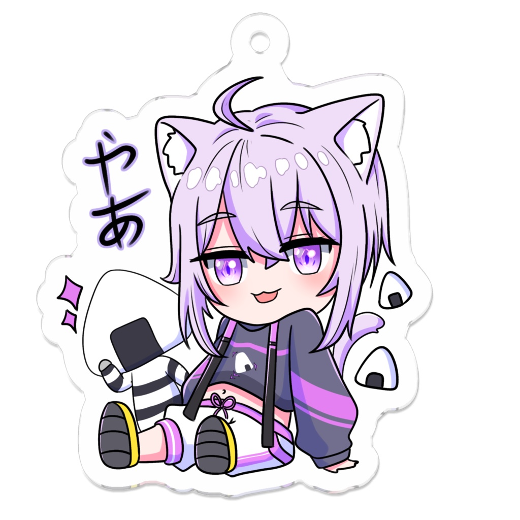 猫又おかゆ Standard Acrylic Key Chain