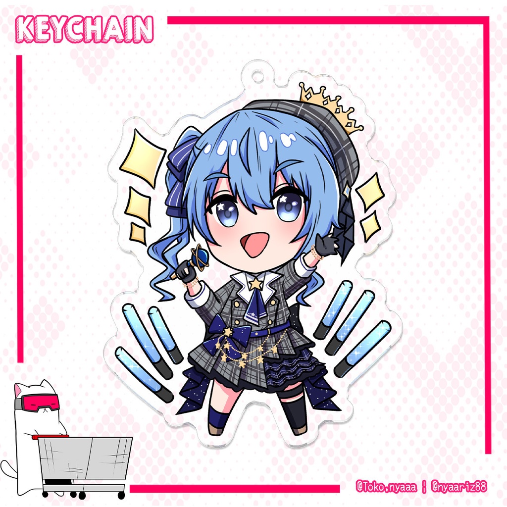 星街すいせい Standard Acrylic Key Chain