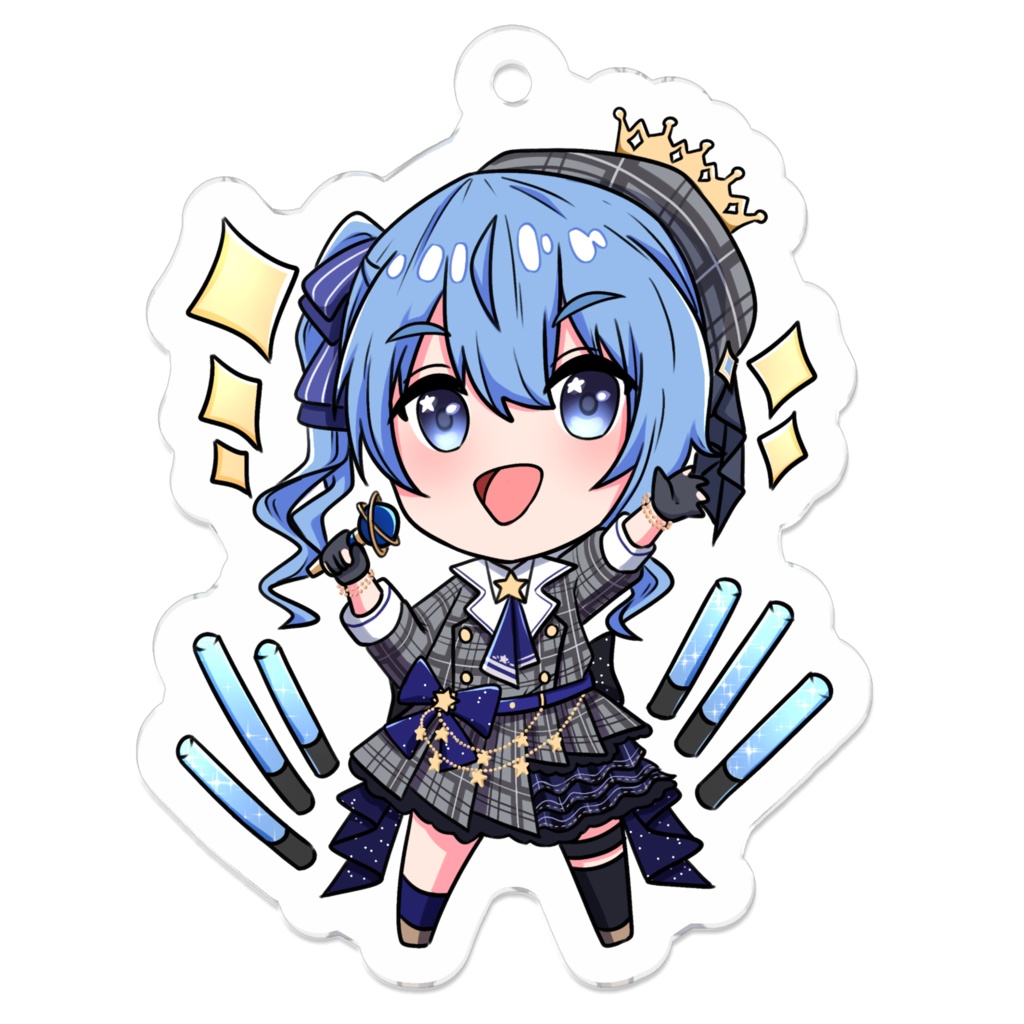 星街すいせい Standard Acrylic Key Chain