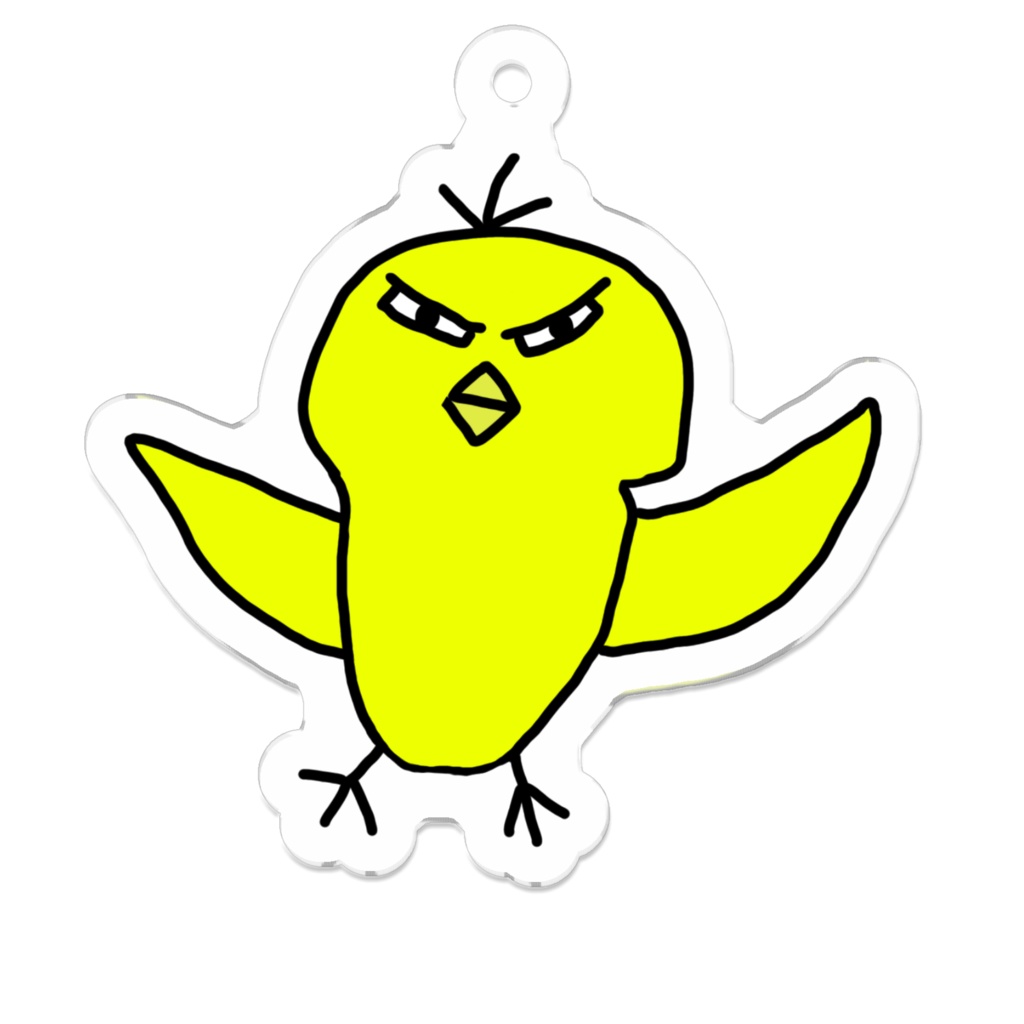 ブチギレひよこアクリルキーホルダー